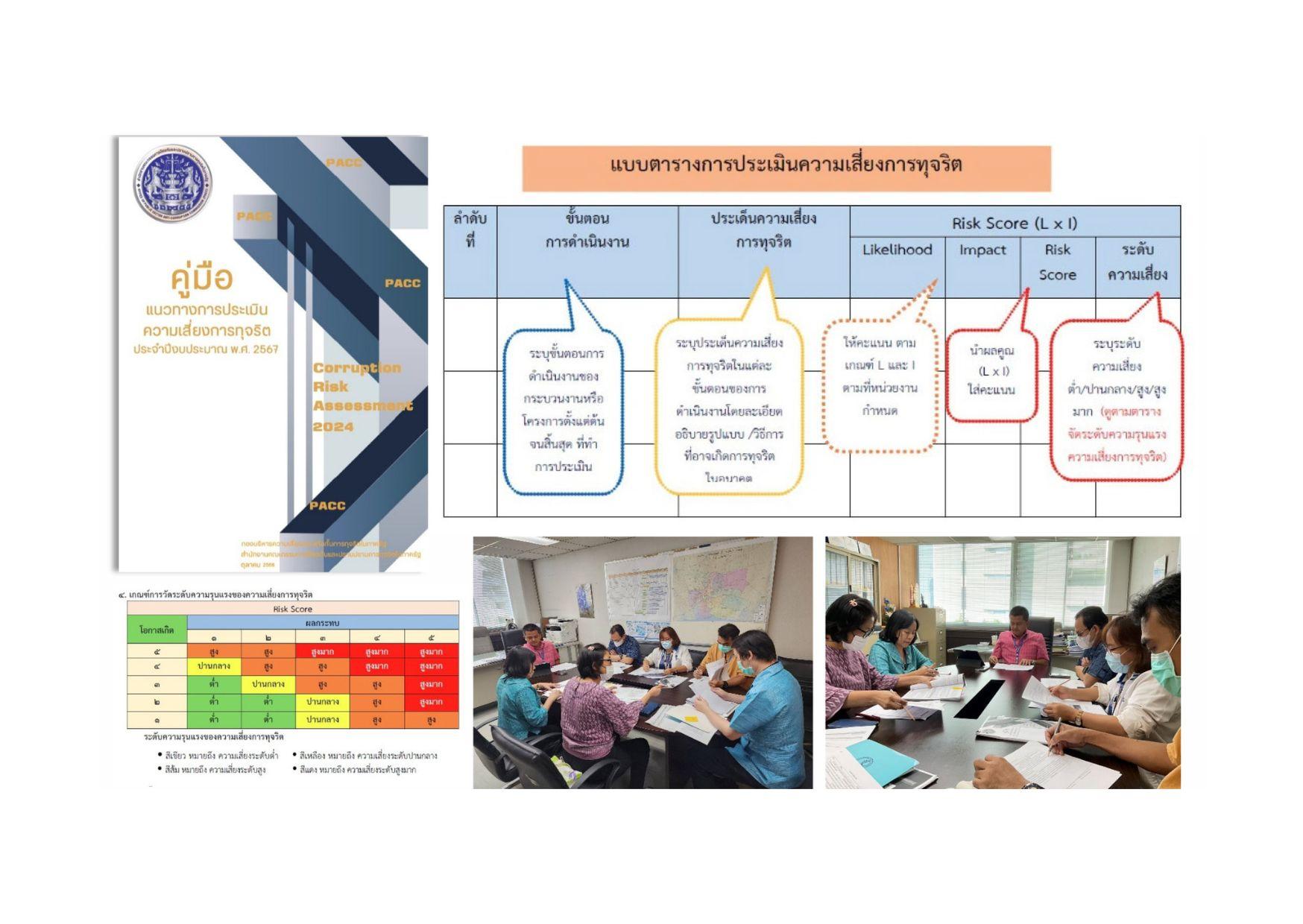 ประชุมหารือแนวทางการขับเคลื่อนการดำเนินงาน เตรียมความพร้อม “การประเมินความเสี่ยงการทุจริตของ กปน. ประจำปีงบประมาณ พ.ศ. 2567”